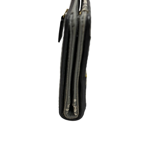 FOSSIL Genuine Leather Gray Pink Yellow Bi-Fold Wallet Coin Purse Cash Holder - Picture 8 of 16